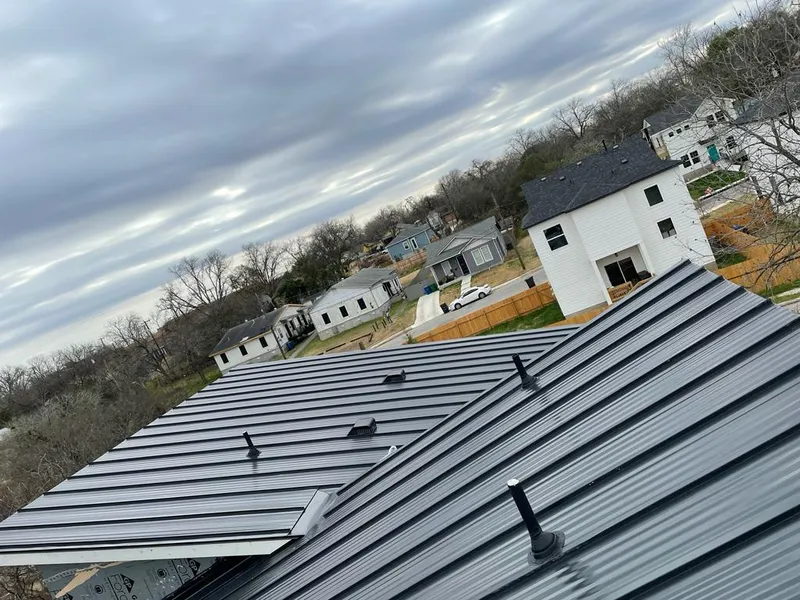 Standing seam metal roof panels with vents for Skylight Repair in Phillipsburg